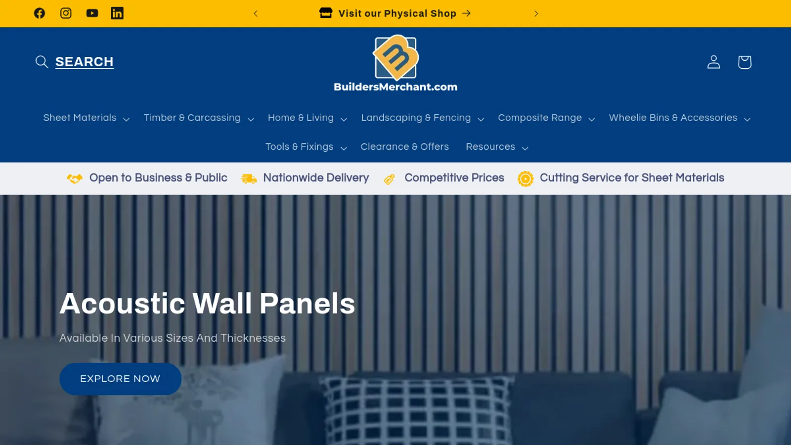 Screenshot of the Northwest Web Developments homepage