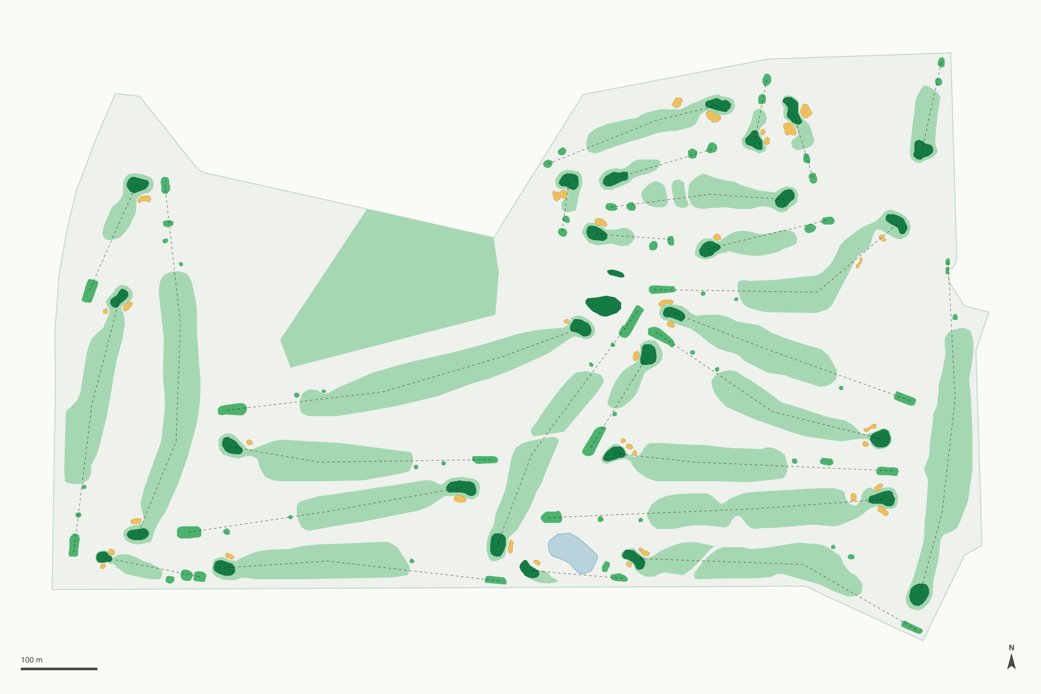 Map of Bing Maloney Golf Course