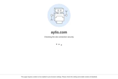Screenshot of the Aylis Ltd homepage