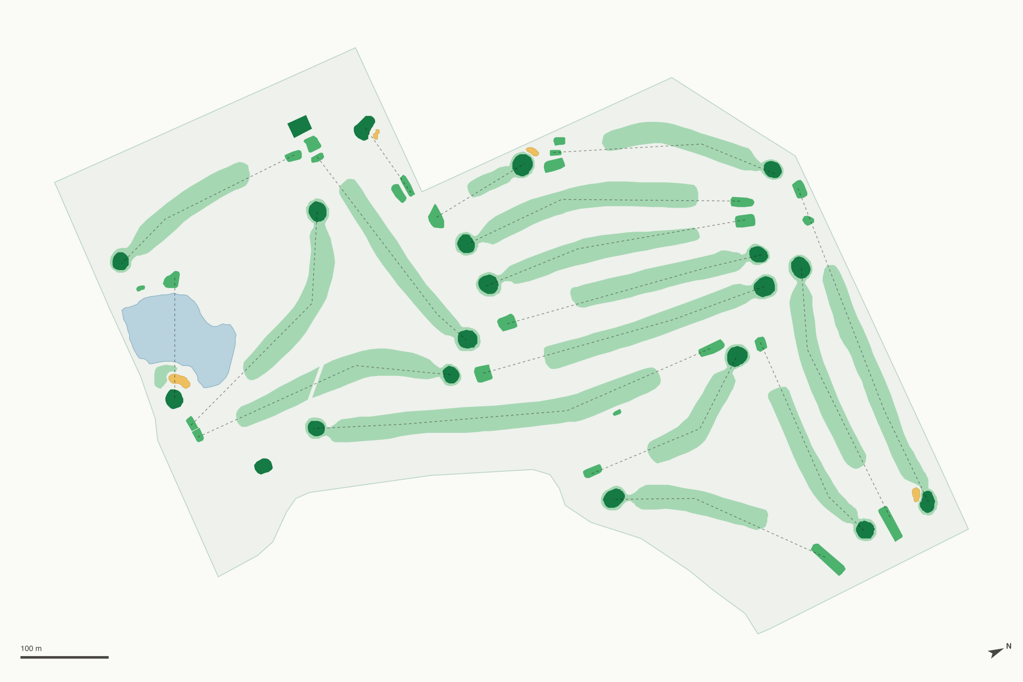 Map of Bright Grandview Golf Course