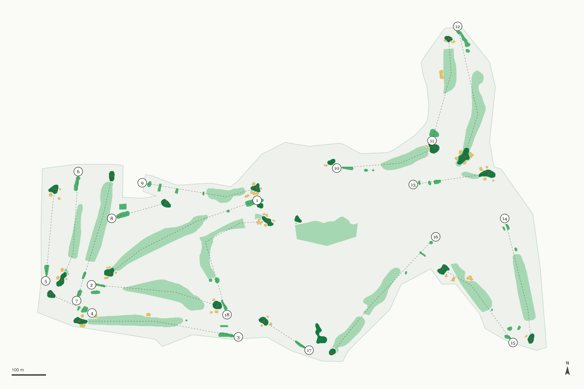 Map of Indian Valley Golf Club