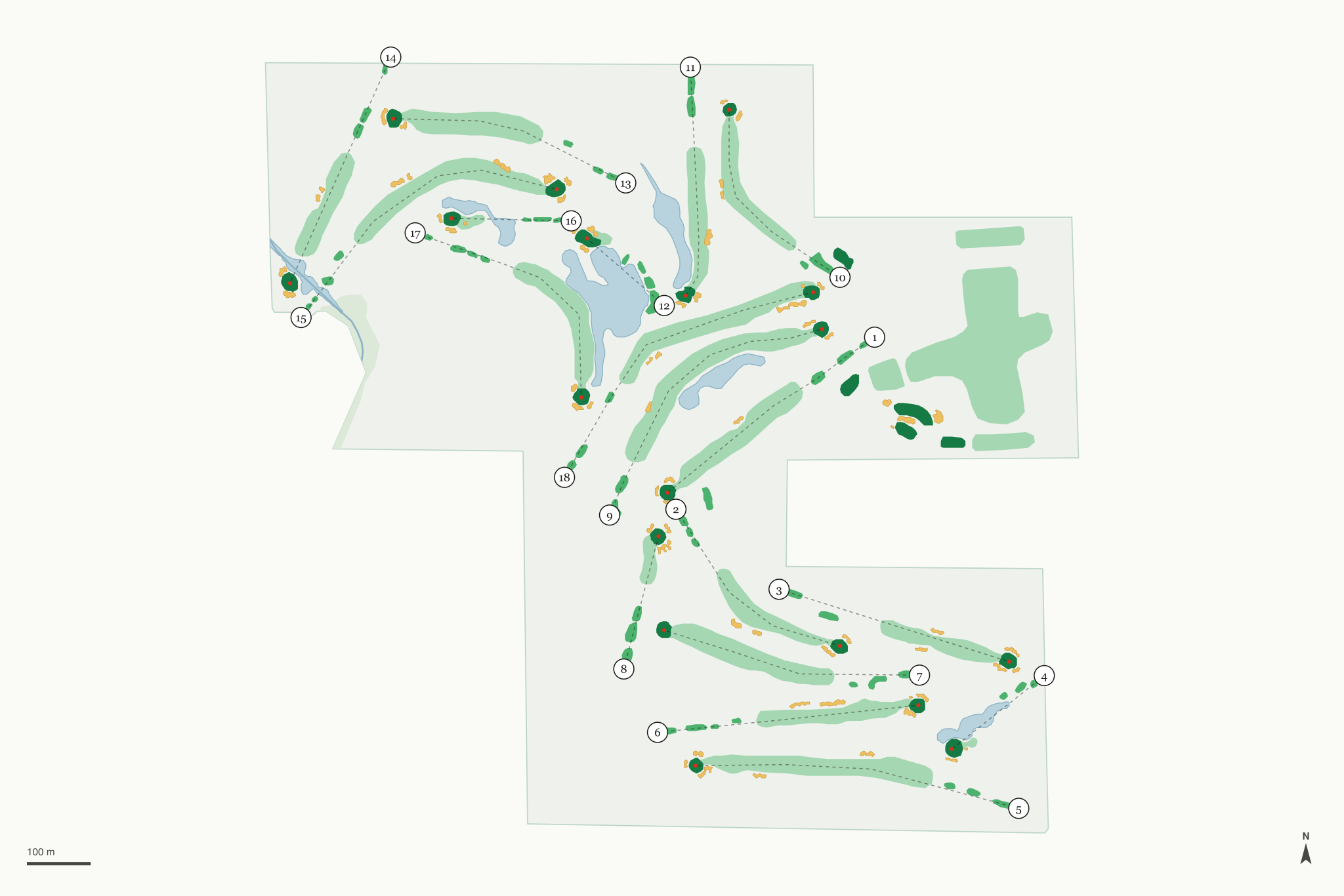 Map of Shadow Hills Country Club