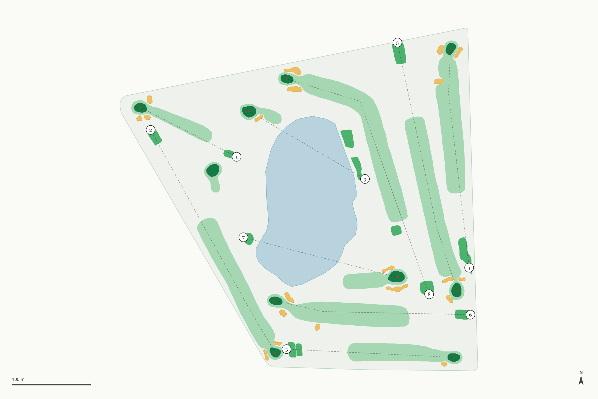 Map of Lakeside Country Club