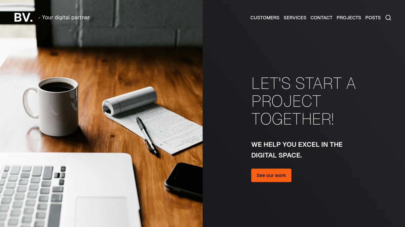 Screenshot of the Bingsviken Consulting AB homepage