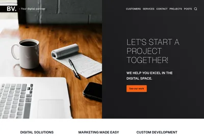 Screenshot of the Bingsviken Consulting AB homepage