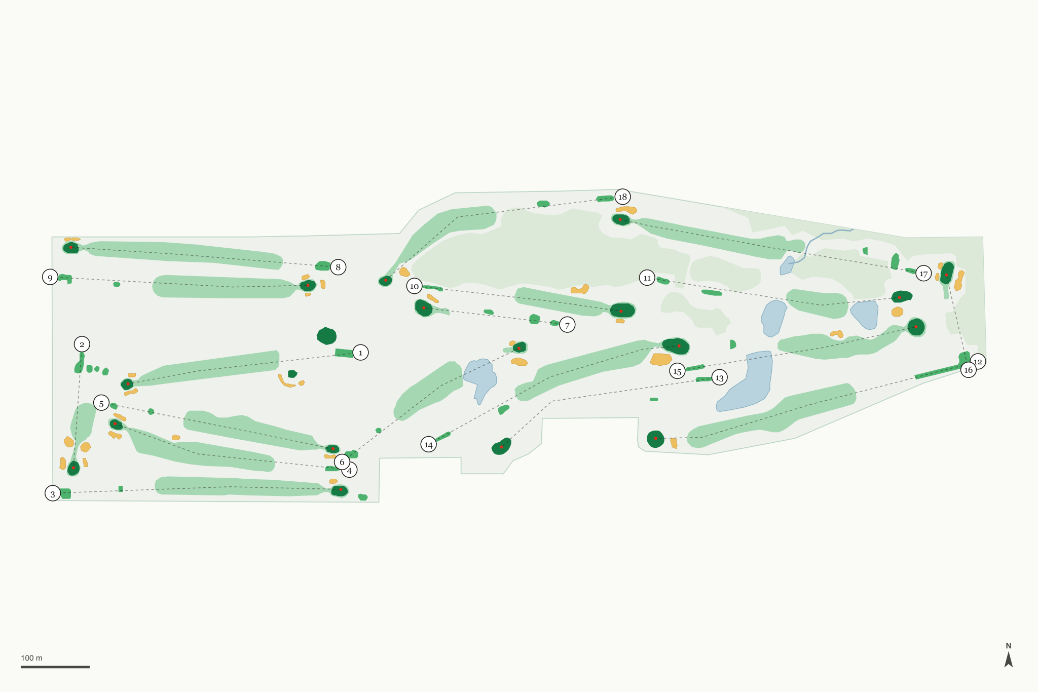 Map of Ottumwa Golf and Social Club