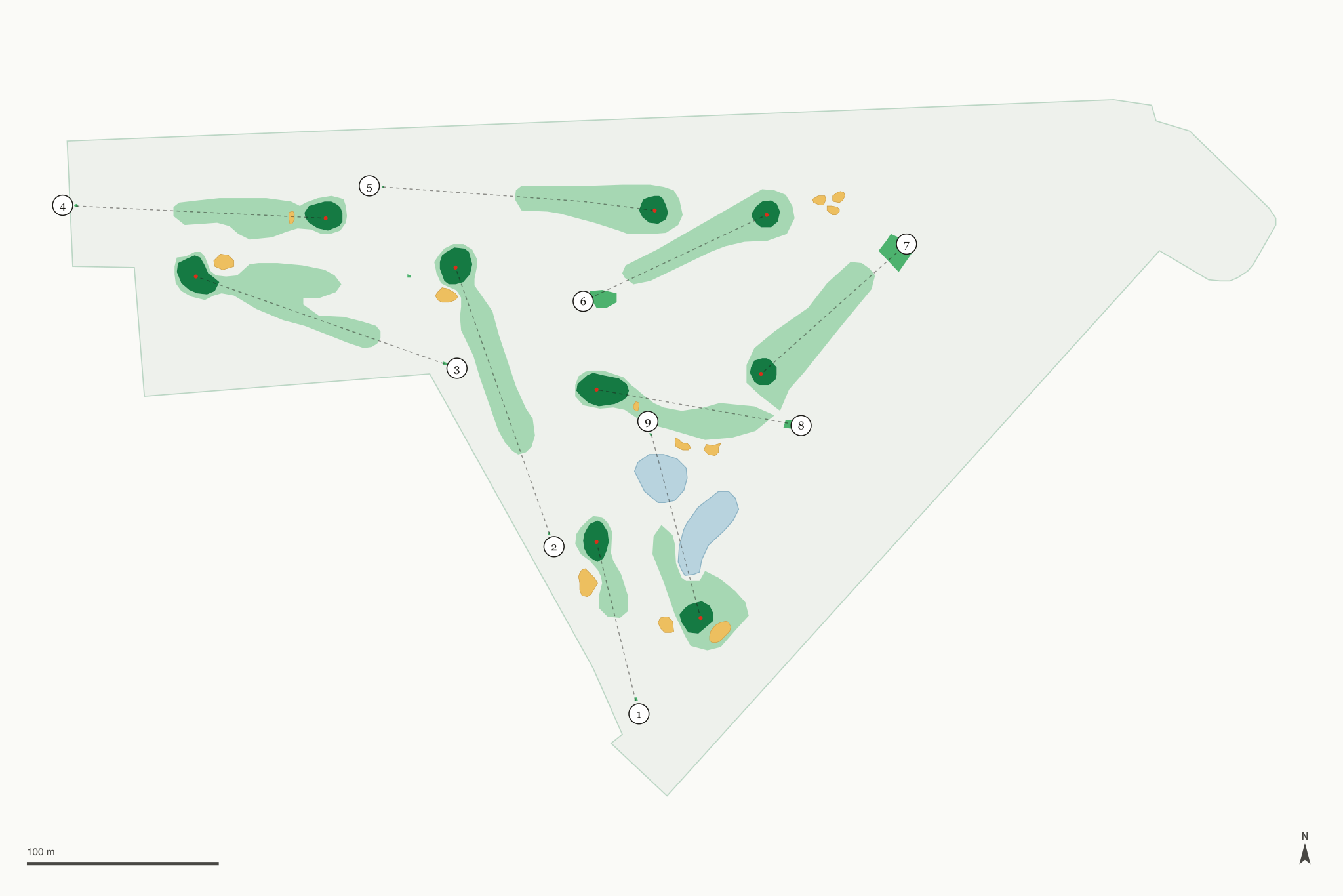 Map of Pico Rivera Golf Club