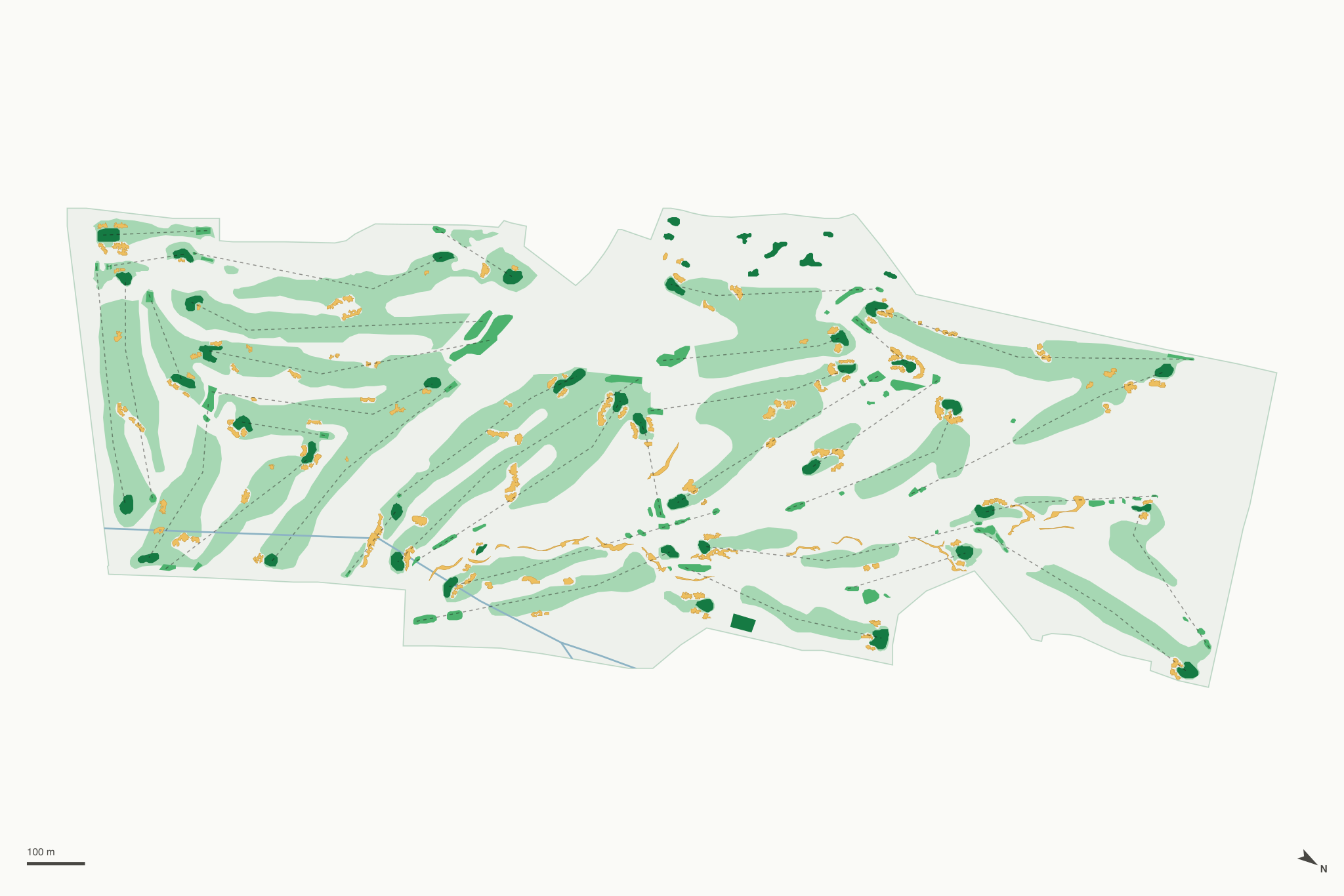 Map of The Los Angeles Country Club