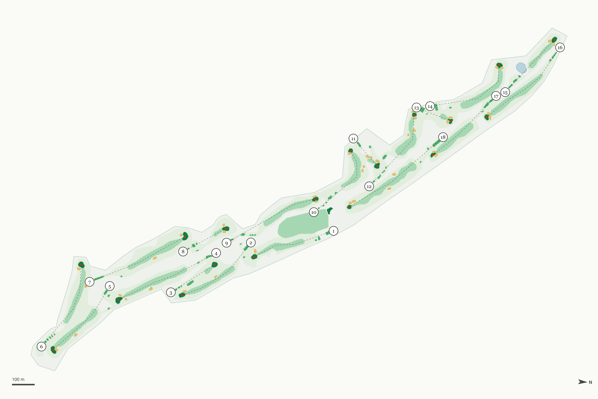 Map of Crystal Springs Golf Course