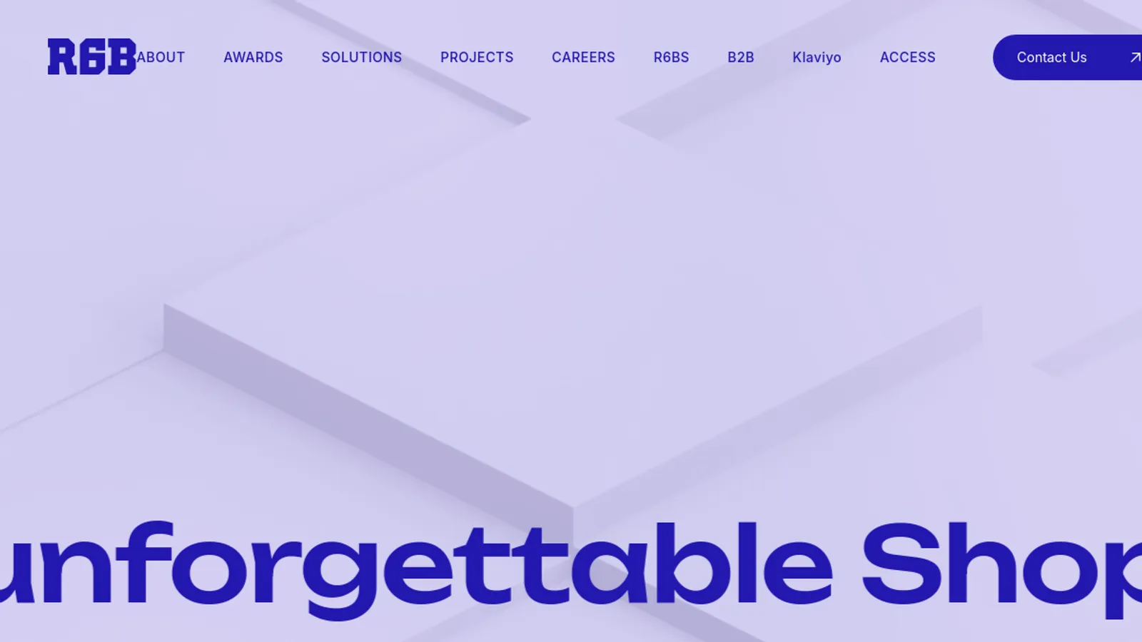 Screenshot of the 株式会社R6B homepage