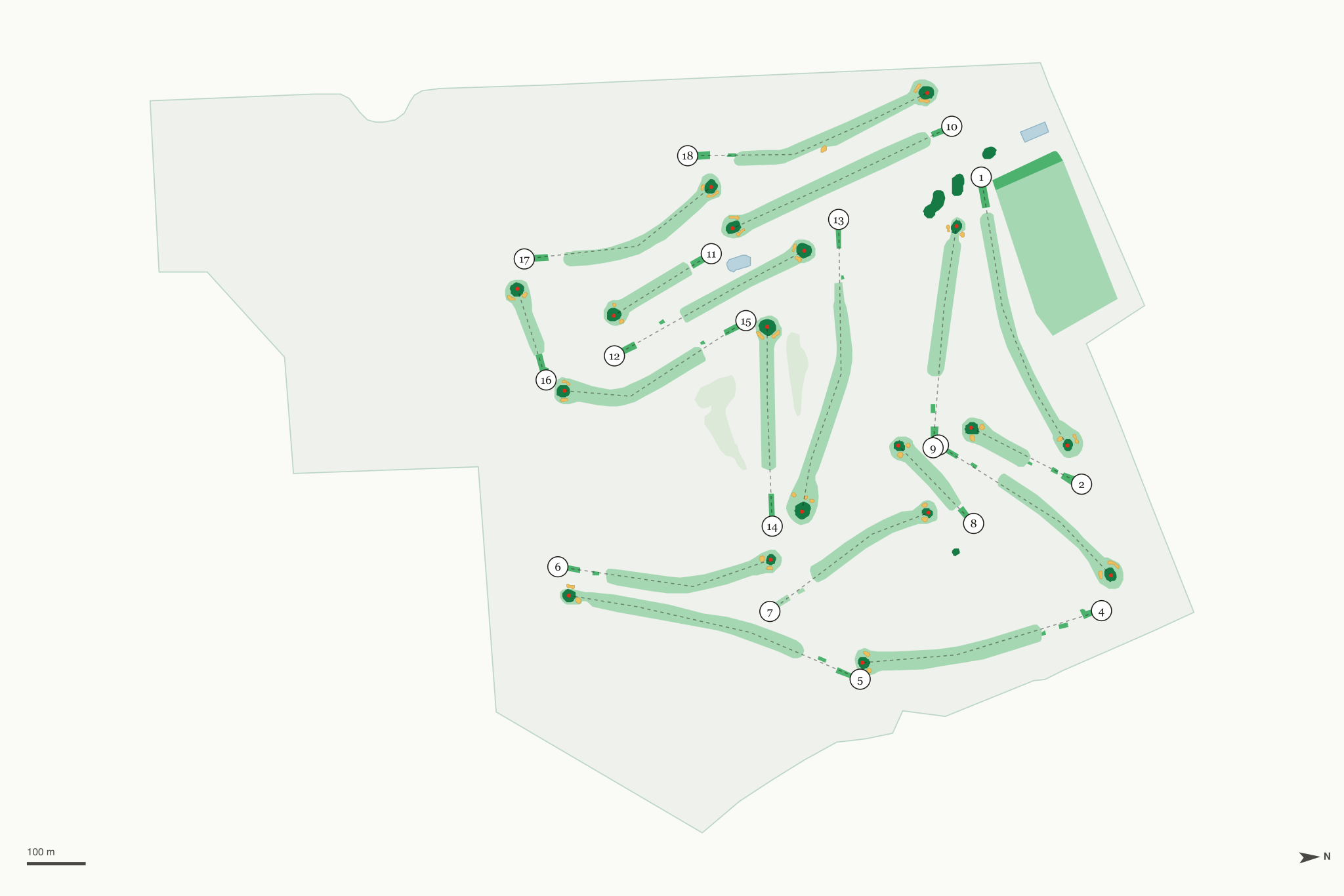 Map of General Old Golf Course