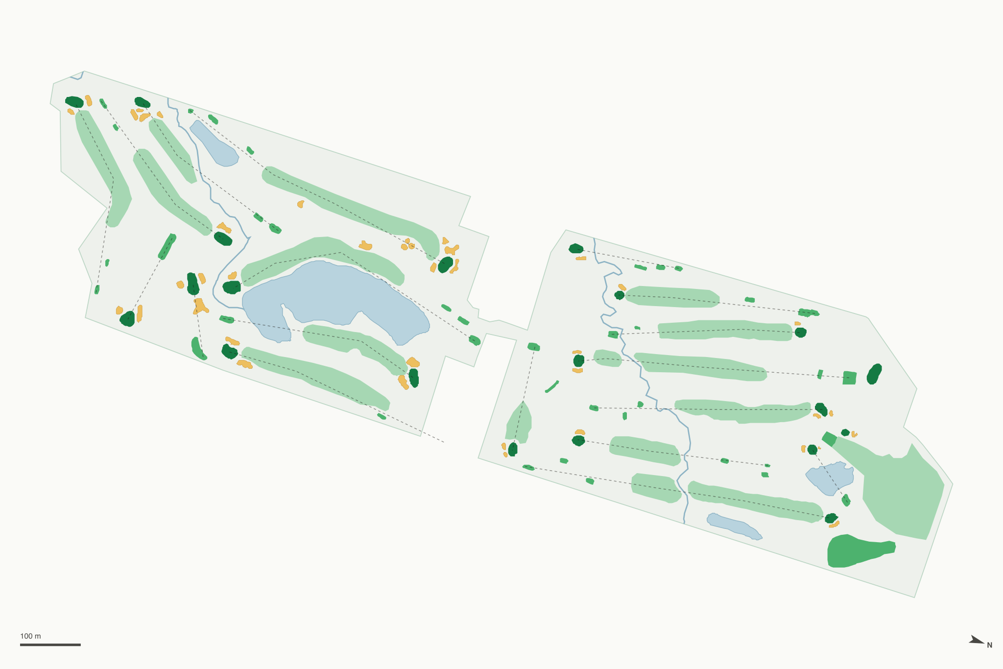 Map of Green Hills Golf Club