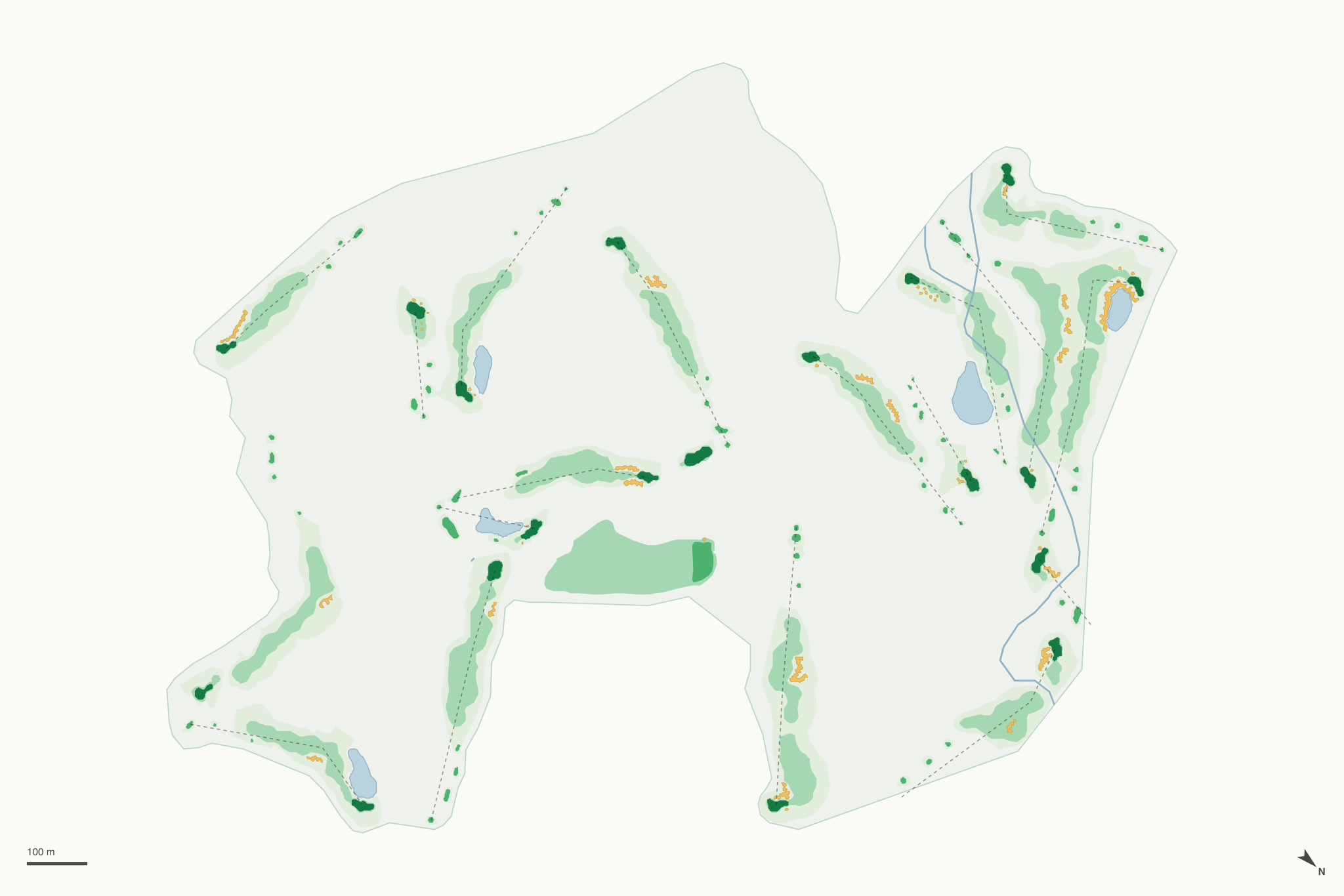Map of Redlands Mesa Golf Course
