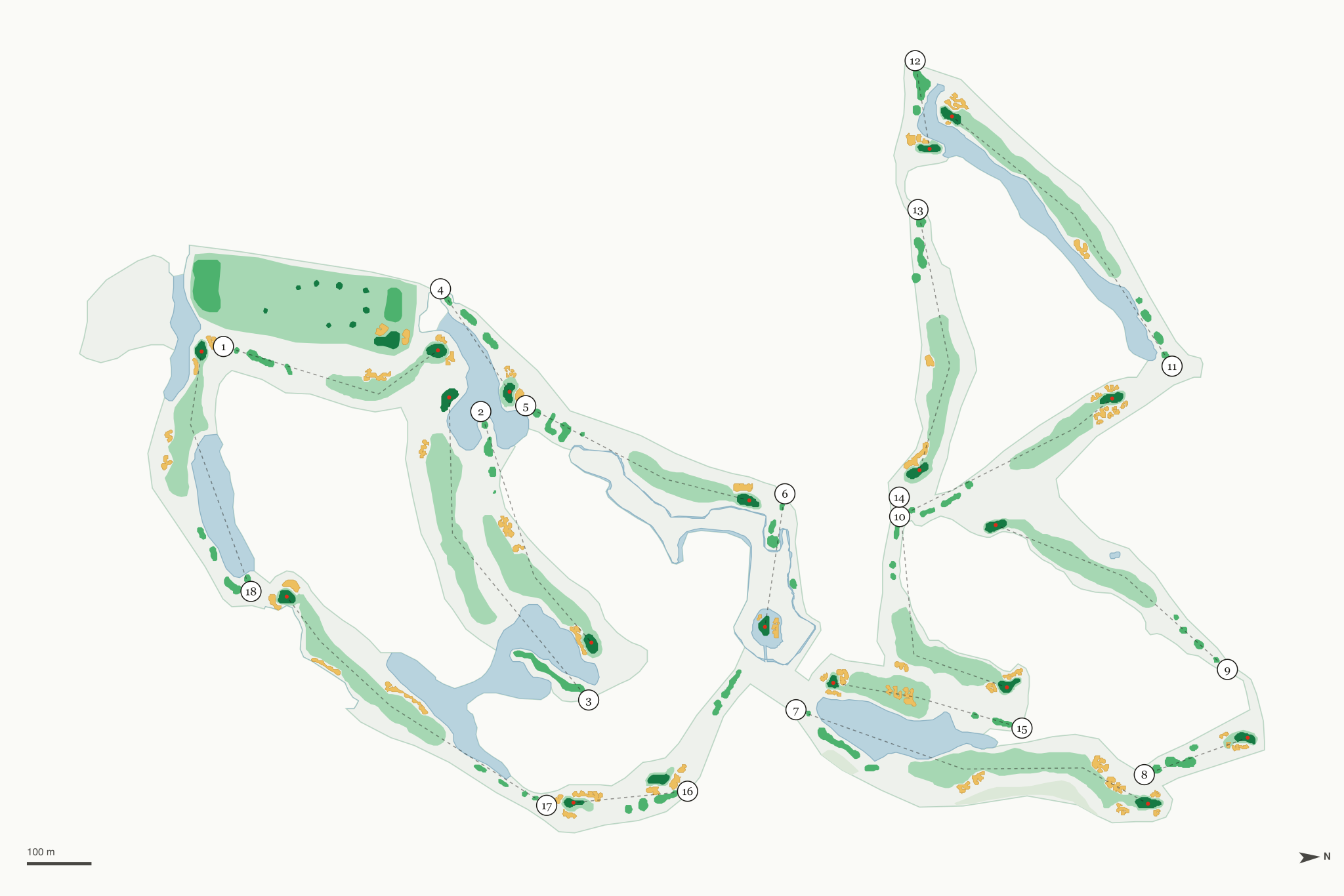Map of Raven Golf Club