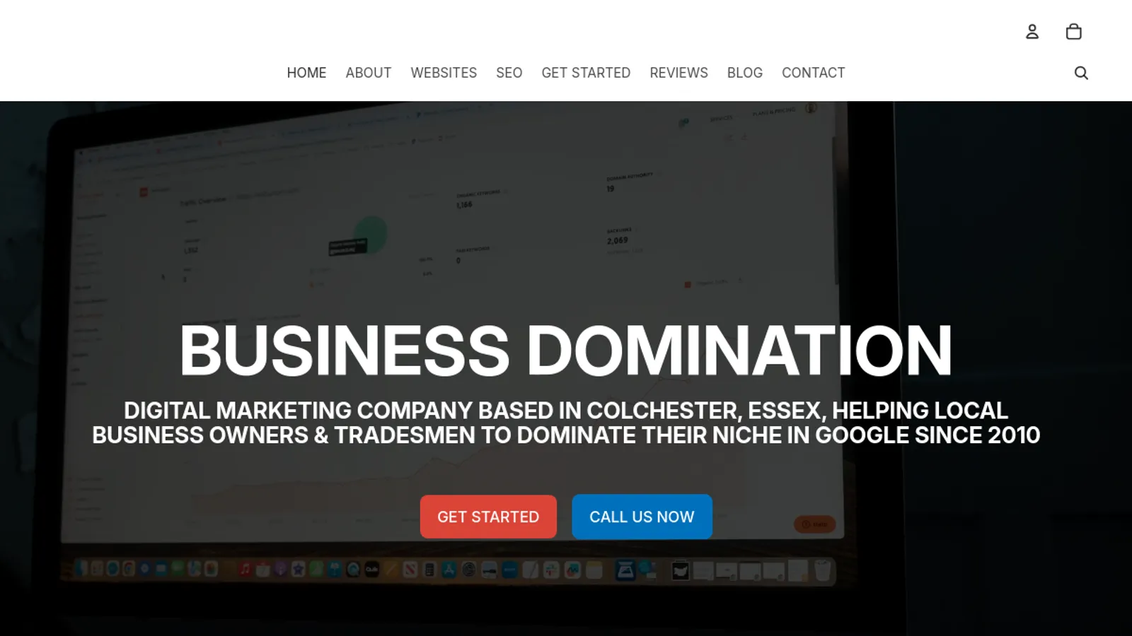 Screenshot of the DST Digital Ltd homepage
