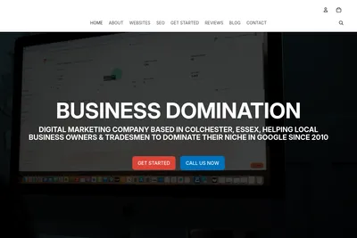 Screenshot of the DST Digital Ltd homepage