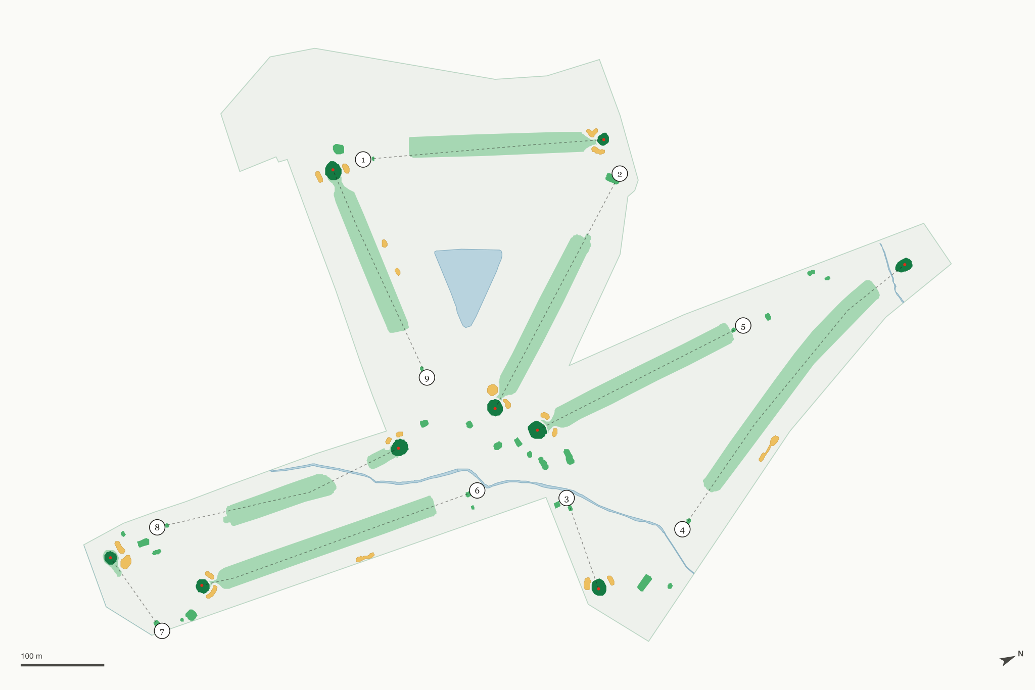 Map of Harbor Hills Country Club