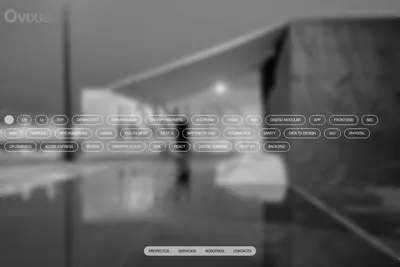 Screenshot of the OVIXIA homepage