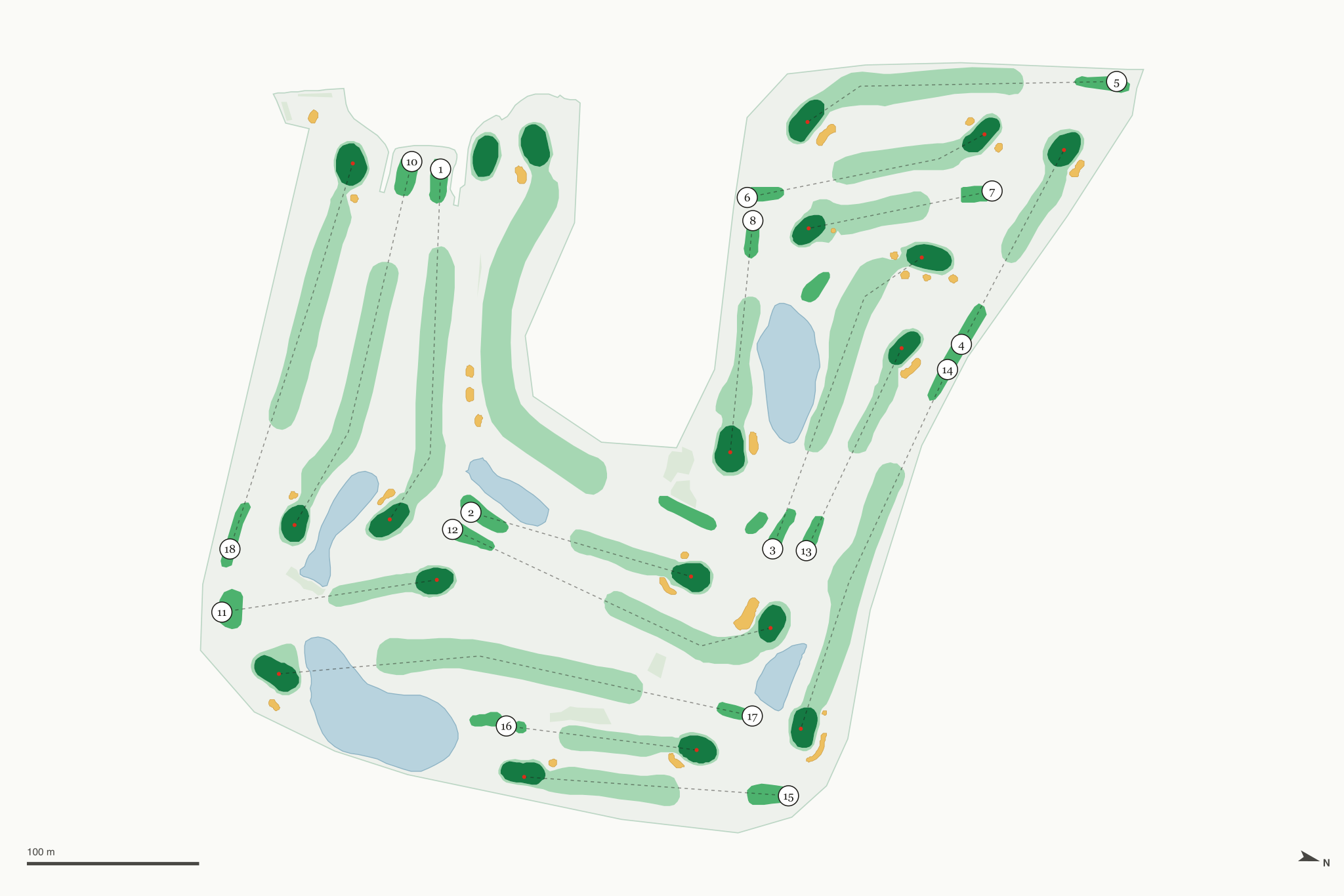 Map of The Moorings Golf & Country Club