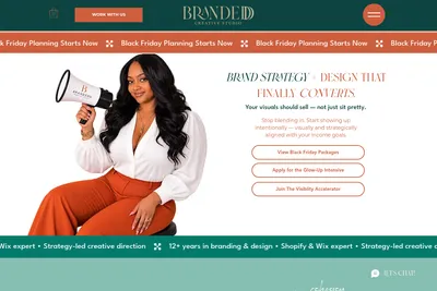 Screenshot of the Brandedd Creative Studio homepage