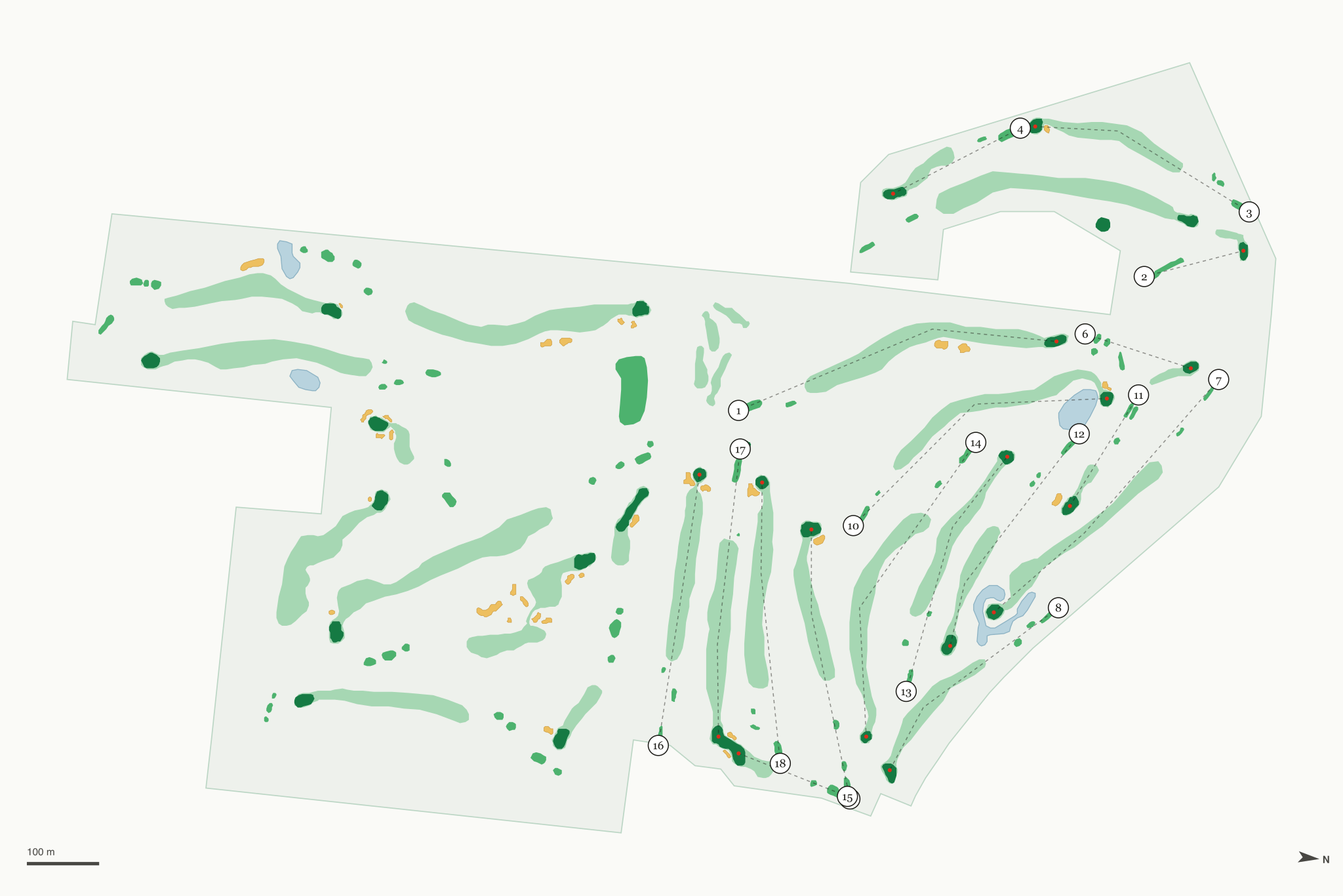 Map of Perham Lakeside Golf Course