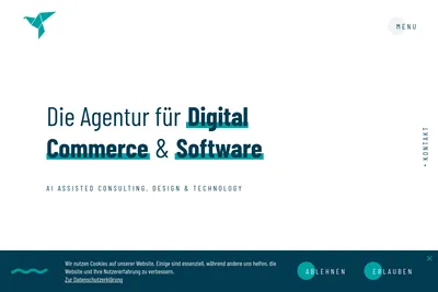 Screenshot of the Sitewerk AG homepage