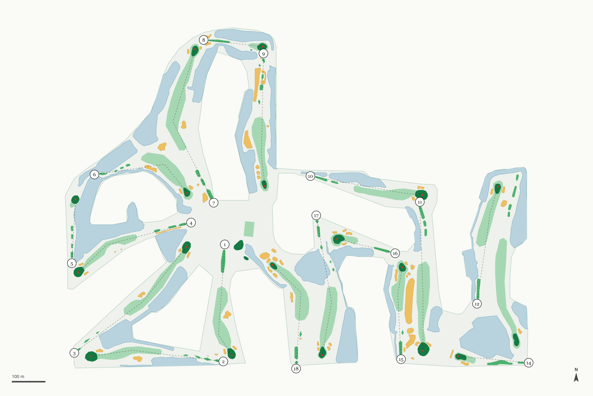 Map of Eagle Ridge Golf Club