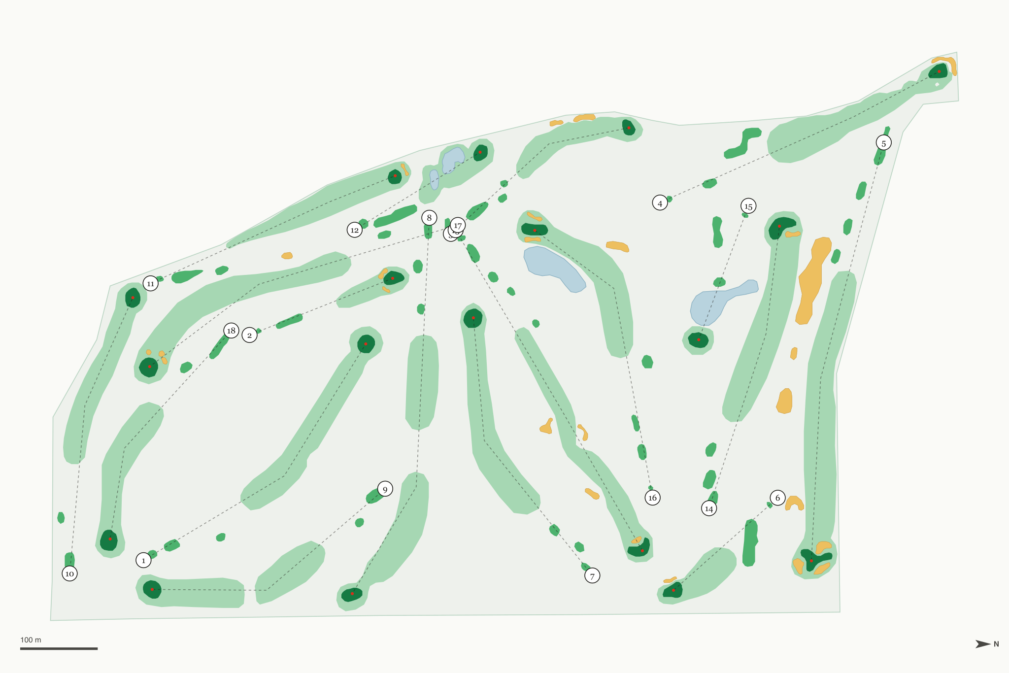 Map of River Bend Golf Course