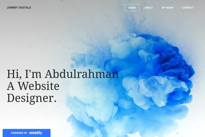 Screenshot of the Jormey Digital homepage