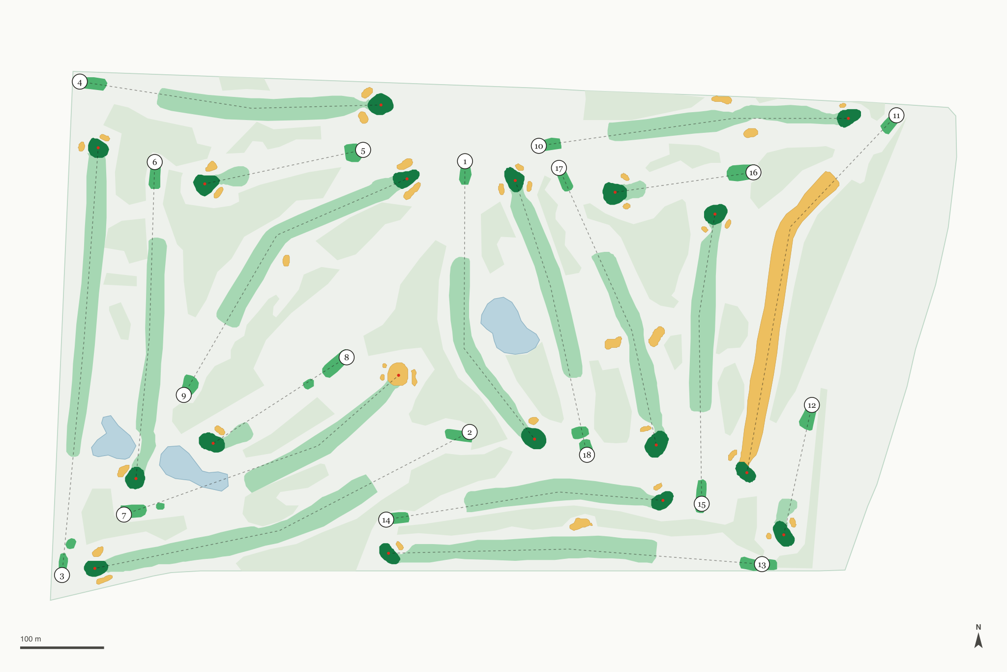 Map of Mentel Memorial Golf Course
