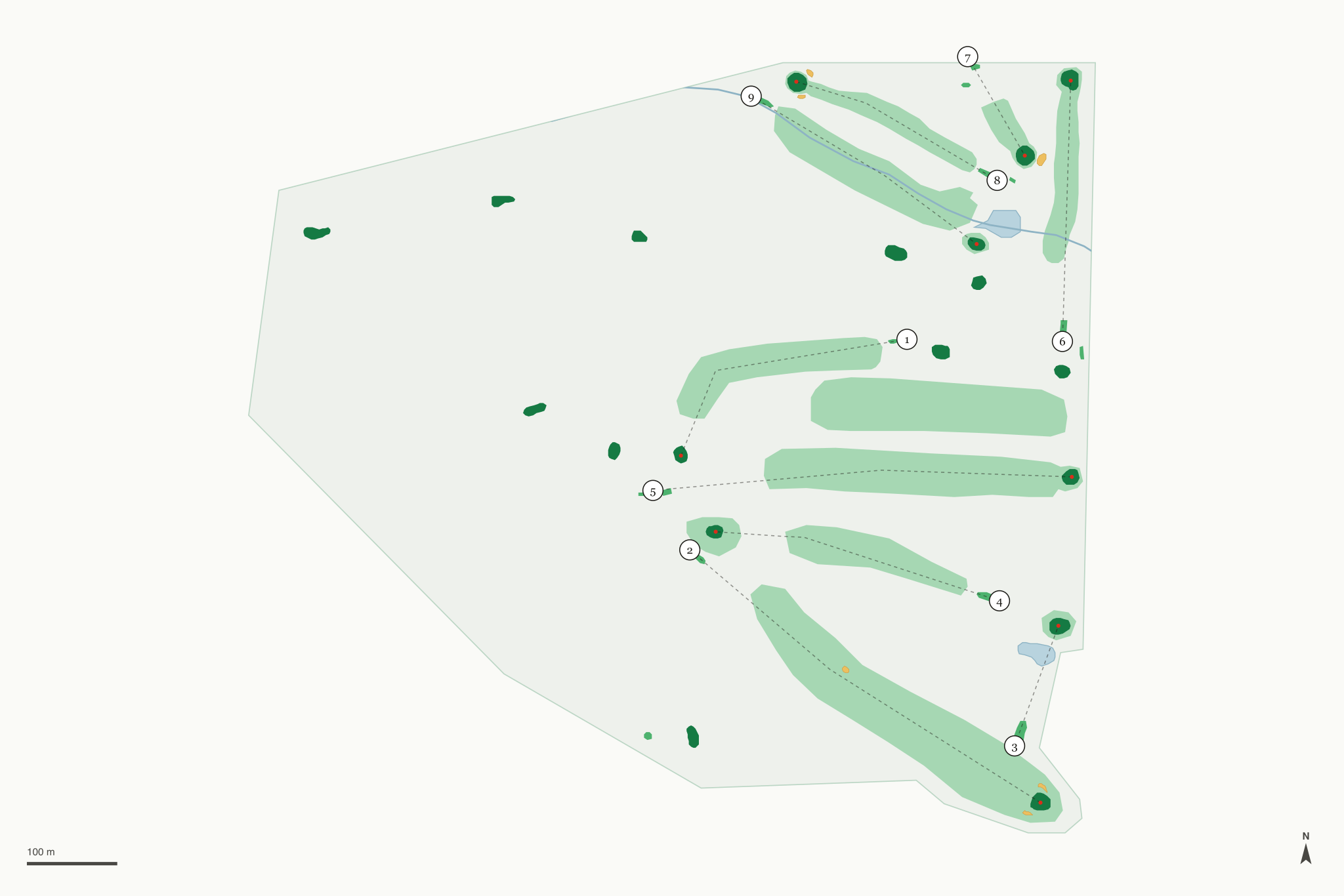 Map of Hood River Golf Course