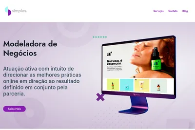 Screenshot of the Simples. homepage