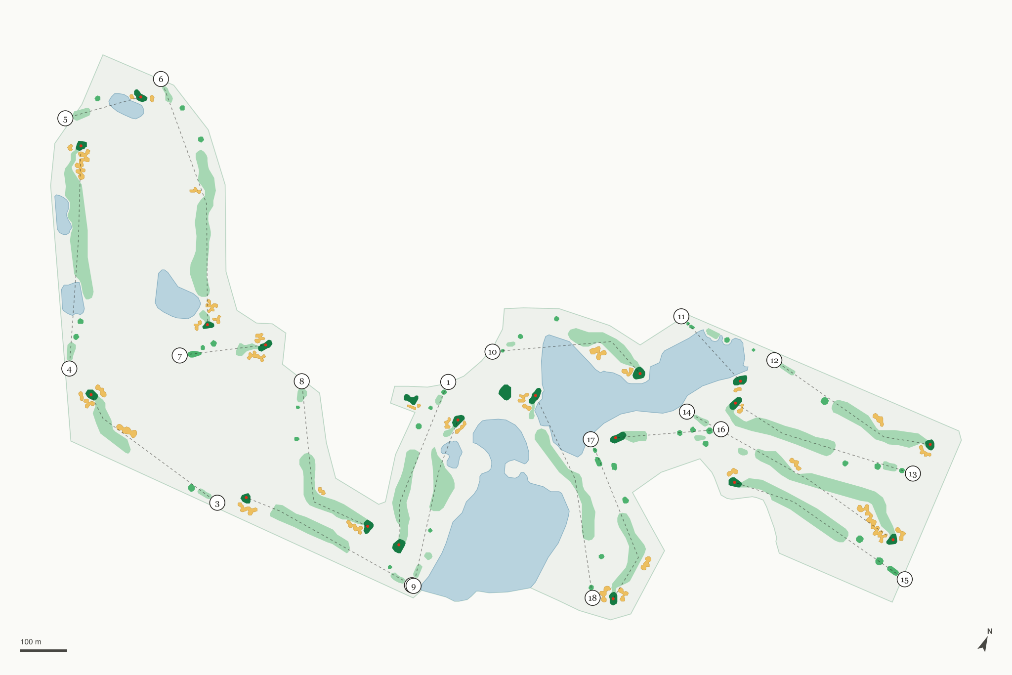 Map of Steeple Chase Golf Club