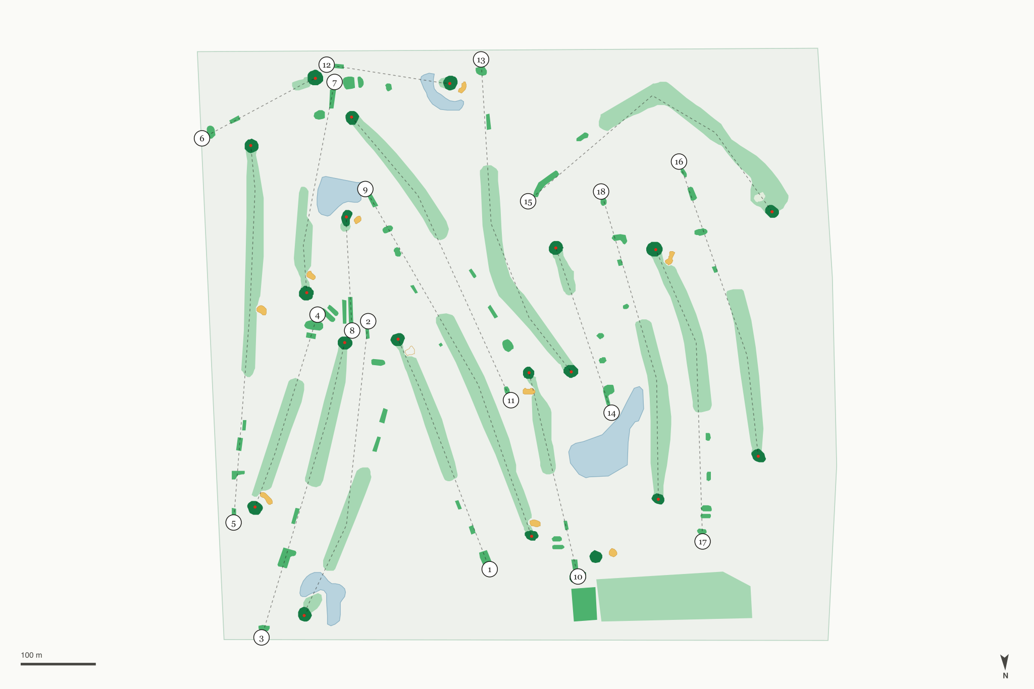 Map of Arbor Trace Golf Club