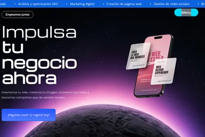 Screenshot of the Essence Strategic homepage