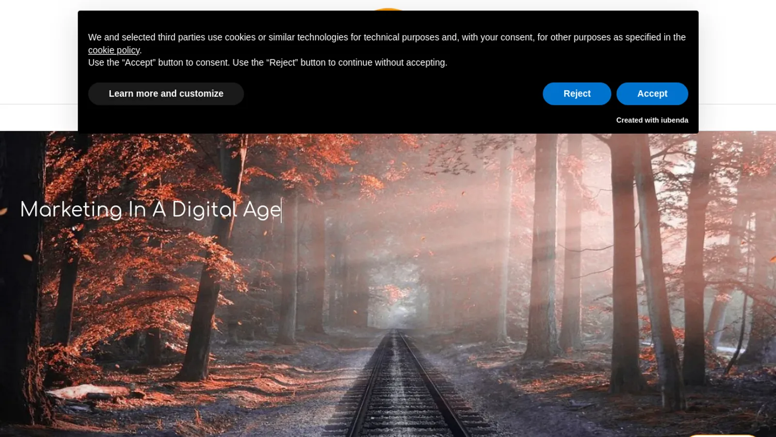 Screenshot of the bbmm homepage