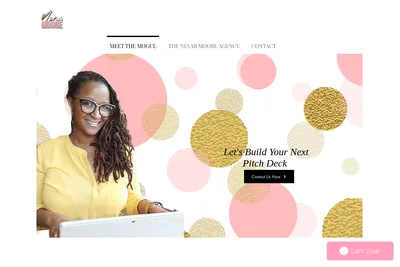 Screenshot of the The Nevar Moore homepage