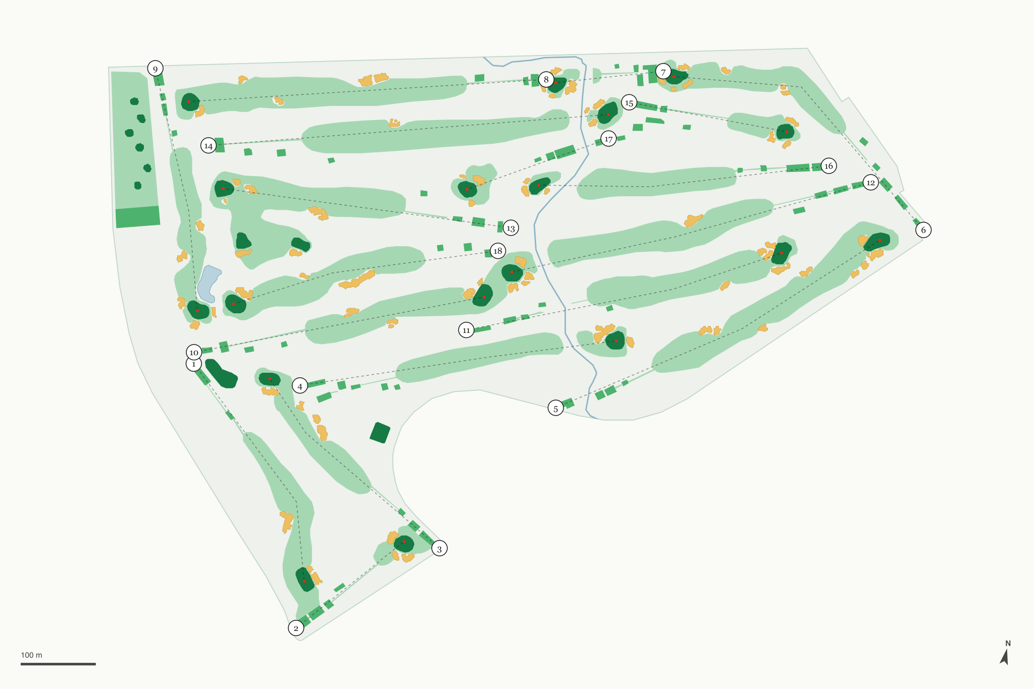 Map of Brentwood Country Club
