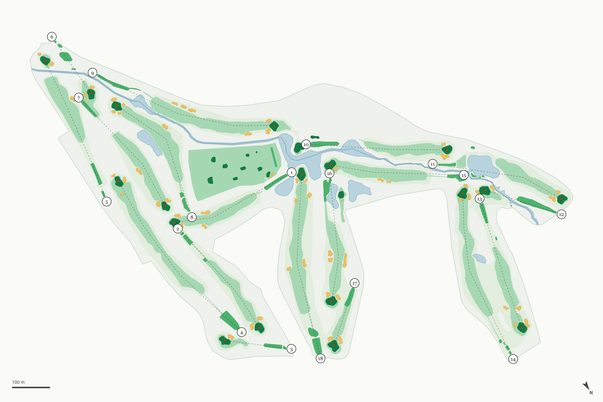 Map of Meridian Valley Country Club