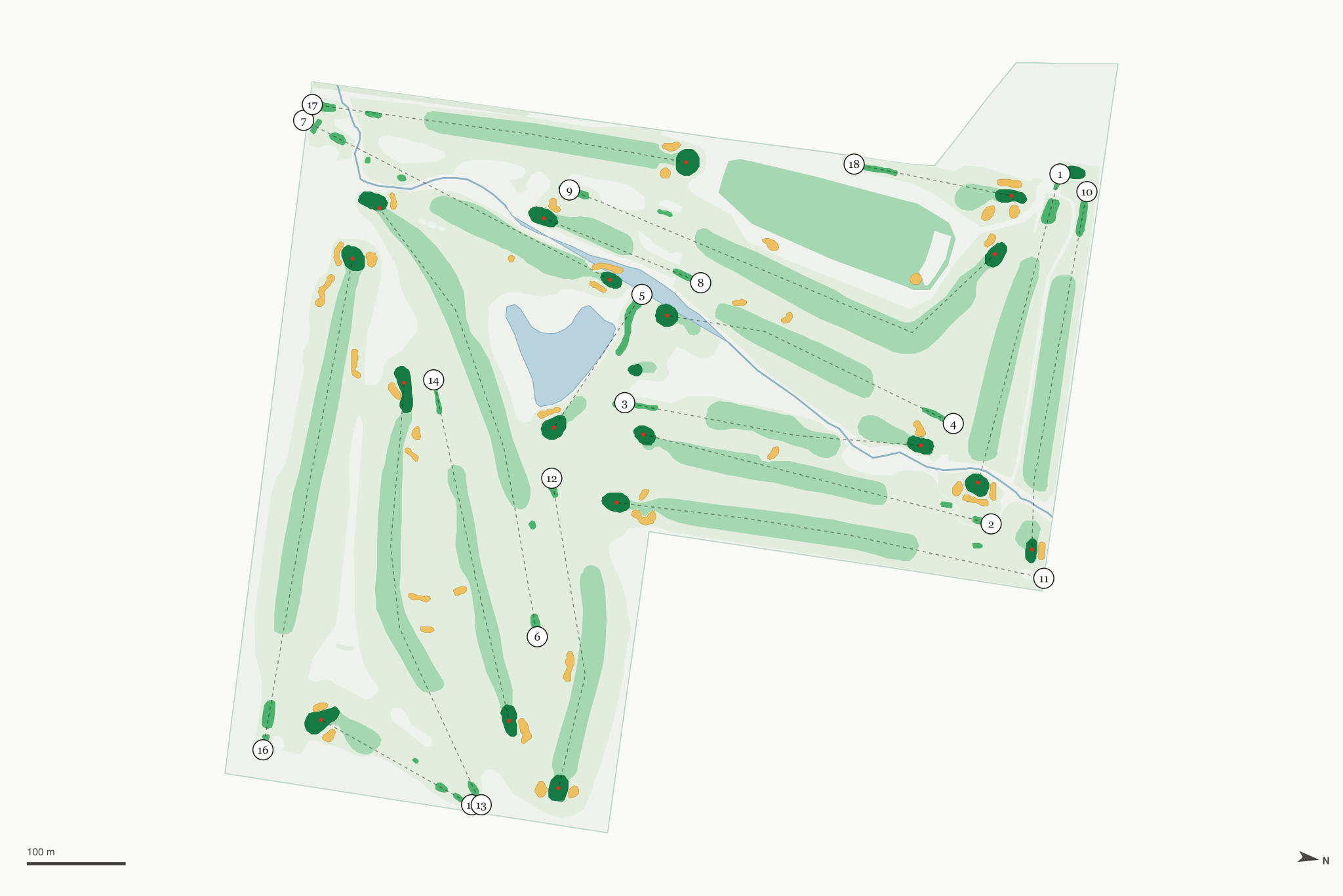 Map of Maple Creek Country Club