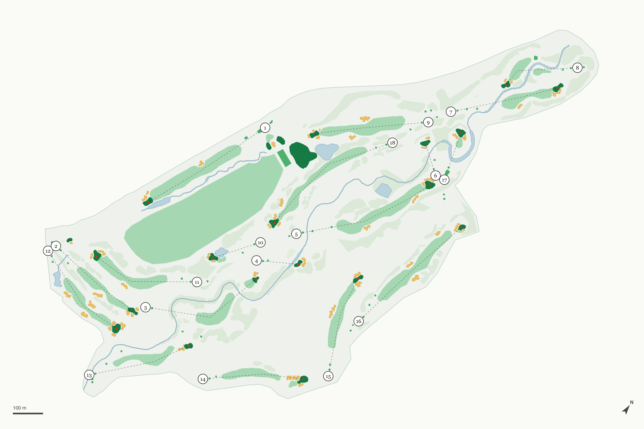 Map of Sun Valley Golf Course