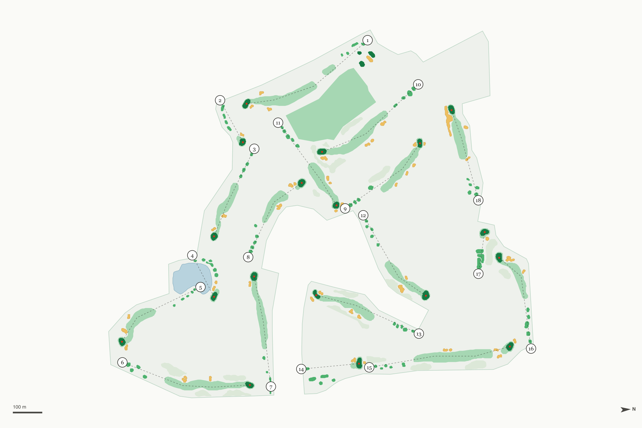 Map of Kings Ridge Golf Club