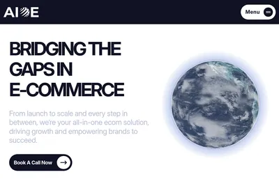 Screenshot of the All In One Ecom homepage