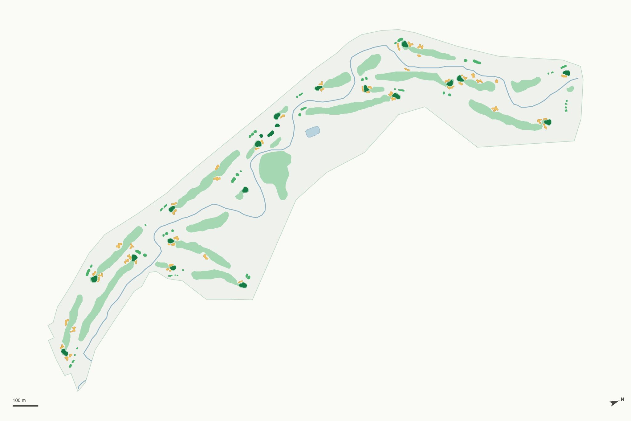 Map of Ranch Course at the Alisal Guest Ranch & Resort