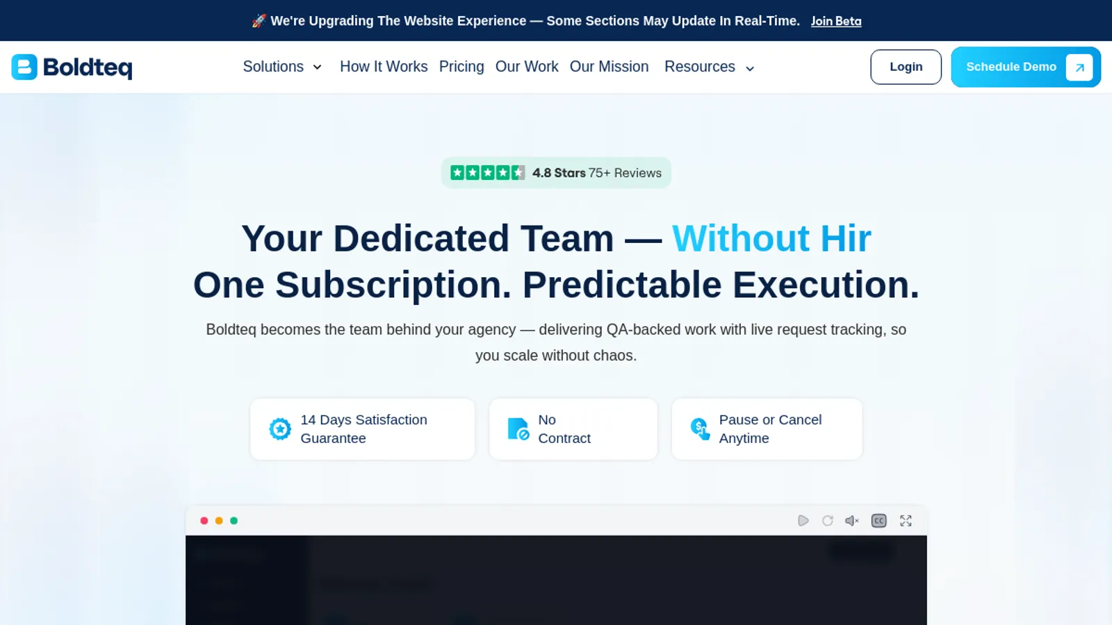 Screenshot of the Boldteq Global Pvt Ltd homepage