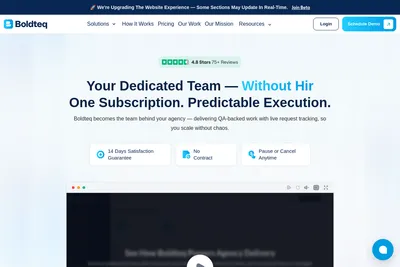 Screenshot of the Boldteq Global Pvt Ltd homepage