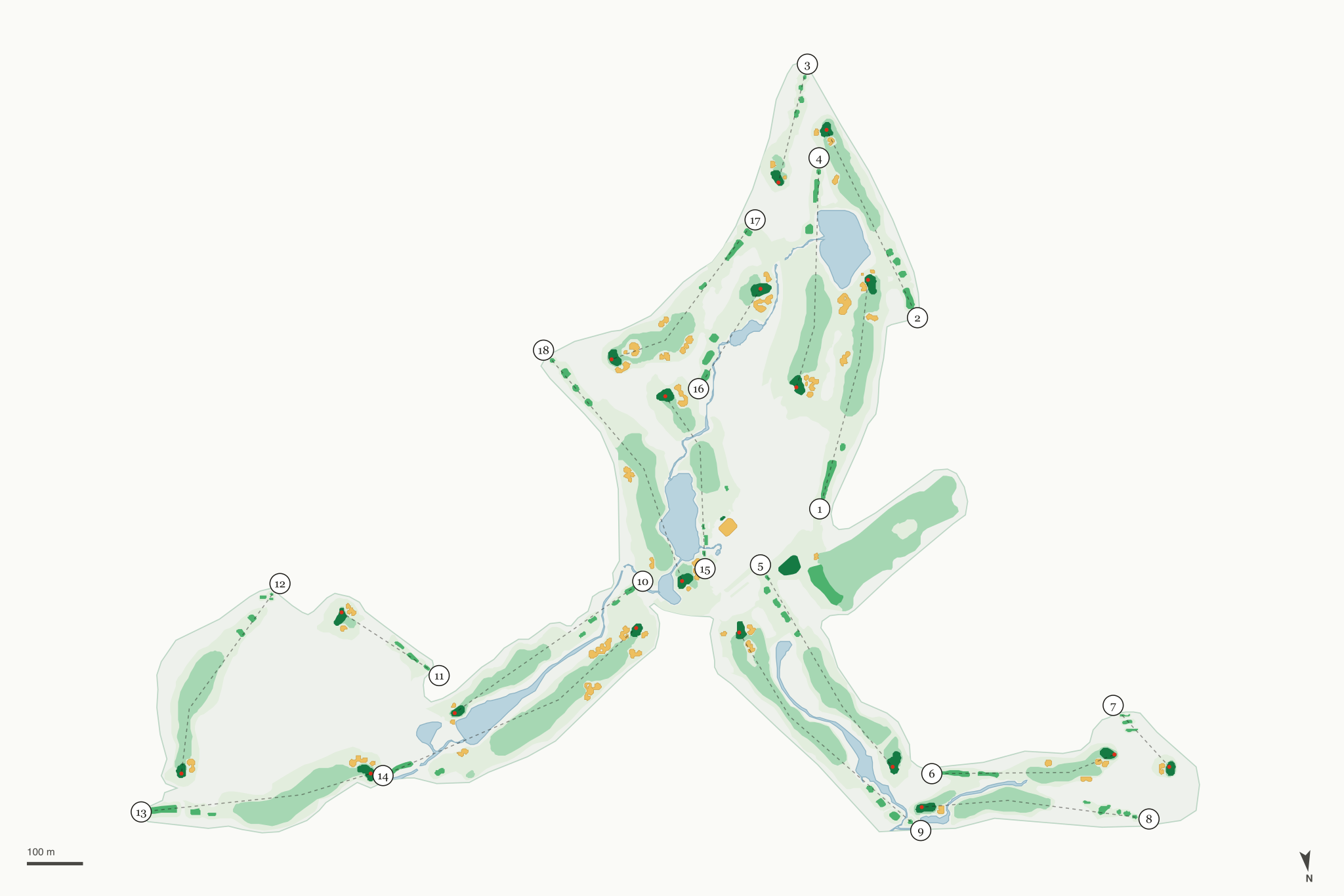 Map of Old Kinderhook Golf Course