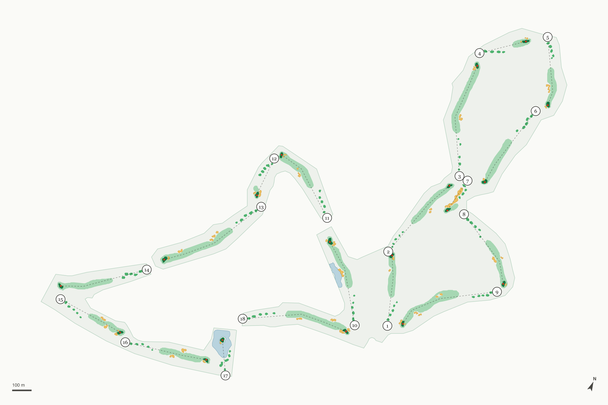 Map of Poston Butte Golf Club