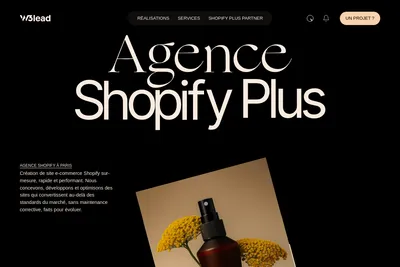 Screenshot of the W3lead homepage