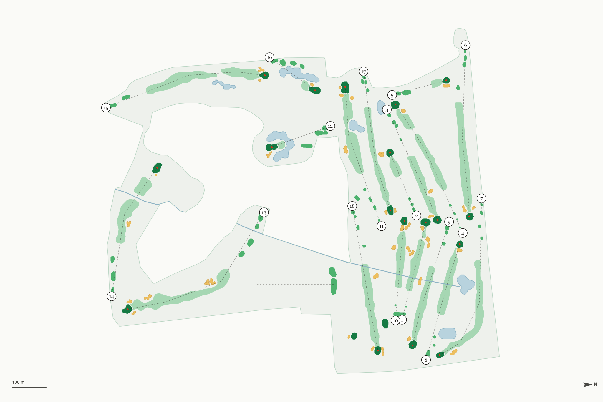 Map of St. Clair Golf Club